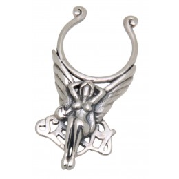 Breast clip made of 925 sterling silver with a sexy angel