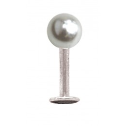 Labret 1.6mm with faux pearl