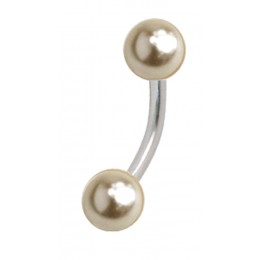 Rod 1.6mm with two artificial pearls