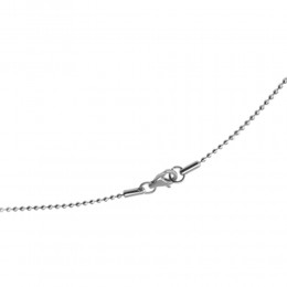 Steel ball chain 50cm with 1.6mm balls and lobster clasp