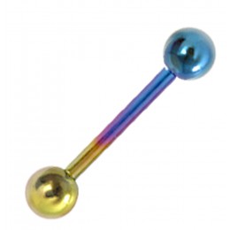 Mini barbell made of titanium in 1.0 and 1.2mm thickness