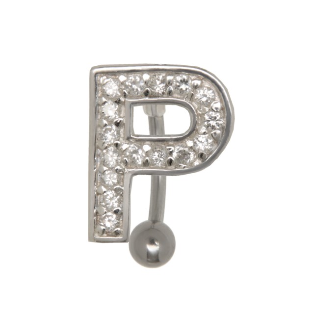 Bauchnabel Körperschmuck Piercing im ABC-Design mit ...