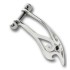Helix ear piercing 1.2x6mm with 925 sterling silver design and crystal