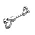 Helix ear piercing with snake and crystal
