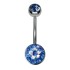 Crystallines navel body jewelry piercing 10mm jewelry element