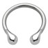 Side horseshoe piercing with teardrop motif