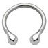 Side horseshoe piercing with teardrop motif