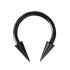 Black horseshoe piercing with long spikes