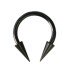 Black horseshoe piercing with long spikes