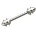 Chest staff with 925 sterling silver design Viking club