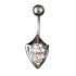 KoolKatana navel piercing claw with crystals
