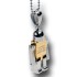 Pendant robot small made of 316l stainless steel with individual engraving