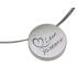 Round stainless steel pendant with engraving of your choice, diameter 25mm