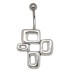 Belly button piercing in retro style with 925 silver design 1.6x6mm / 1.6x8mm / 1.6x10mm / 1.6x12mm / 1.6x14mm