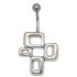 Belly button piercing in retro style with 925 silver design 1.6x6mm / 1.6x8mm / 1.6x10mm / 1.6x12mm / 1.6x14mm