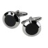 Stainless steel cufflinks, round, 16mm