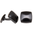 Stainless steel cufflinks, square curved 18x18mm
