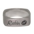 Square ring made of stainless steel with your desired engraving