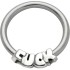 Ball clamp ring BCR, with lettering FUCK