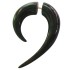 Water buffalo horn pseudo-piercing, rounded