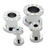 Ear tunnels with crystals 2.5 to 10.0mm