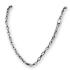Anchor chain made of 925 silver in two lengths with 4mm chain links and lobster clasp
