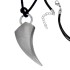 Pendant TIGERZAHN made of matted stainless steel