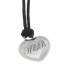 Heart pendant made of stainless steel with an individual engraving