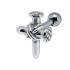 316L Helix ear piercing 1.2x6, cross nail motif made of 925 sterling silver, silver