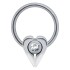 316L BCR Surgical Steel Ball Clamp Ring 1.2x10mm with movable design Crystal color selectable