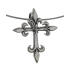 Sterling silver pendant, fleur de lys