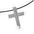 Two-part cross pendant Silver, matted &amp; shiny