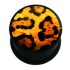 Plastic picture plug, motif: DANGEROUS FUR