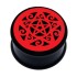 Plastic picture plug, TATTOO STAR motif