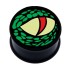 Plastic picture plug, CROCODILE EYE motif