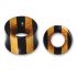 ORGANIX tunnel made of two types of wood striped