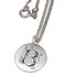 Round silver pendant Groesse with individual engraving