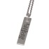 Rectangular pendant made of 925 sterling silver with individual engraving, 28x7mm