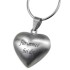 Silver pendant with engraving - heart