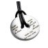 Stainless steel donut pendant with engraving 