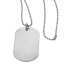 Dog tag, pendant made of stainless steel, 41x27mm