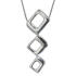 Necklace pendant made of 925 sterling silver in a retro style