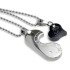Partner pendant made of stainless steel LOVE with an individual engraving on the back