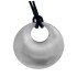 Pendant disc stainless steel, diameter 40mm - brushed on both sides