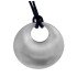 Pendant disc stainless steel, diameter 40mm - brushed on both sides