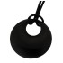 Pendant disc curved 40mm, black matt