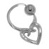 BCR with design in surgical steel 1.6x10mm PFBC21