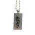 Pendant DRAGON made of matted stainless steel with ball chain