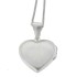 Heart shaped locket heart made of 925 sterling silver, 25x25mm