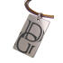 Rectangular titanium pendant with engraving of your choice